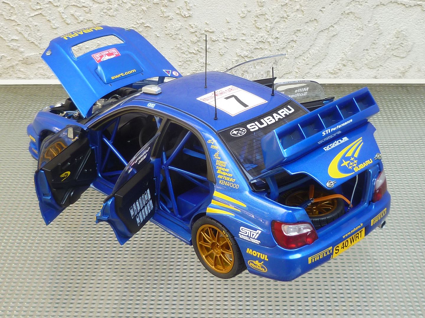 ミニカー AUTOart 1/18 SUBARU IMPREZA WRC'99 AUTOart 1 18 Subaru Impreza WRX 1999 Diecast Model Car Blue